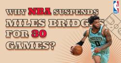 Why NBA suspends Miles Bridges for 30 games?